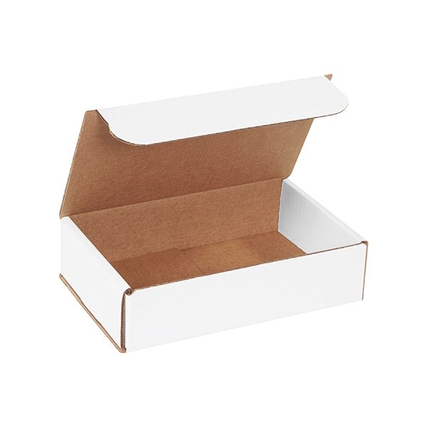 Bsc Preferred 8 x 5 x 2'' White Corrugated Mailers, 50PK BUY00028718 - main